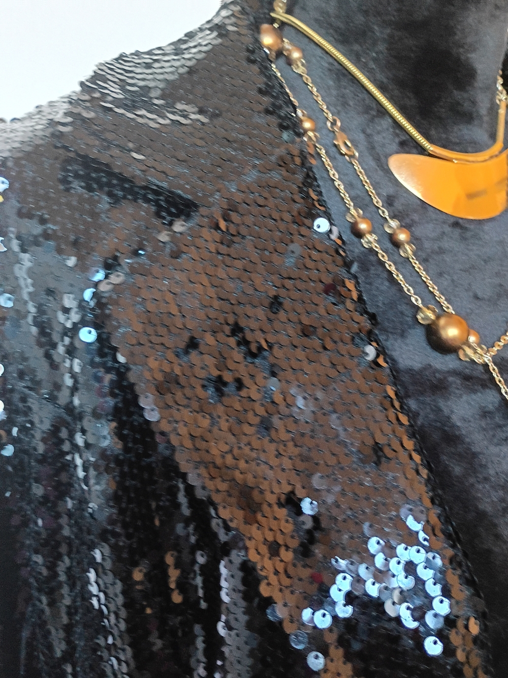 Black Sequin Blazer - Picture 4 of 5